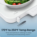 Everything Warmer Electric Warming Tray, 20” x 16” Modular Expanding Design, Graphene Full-Surface Heating, Food, alternate