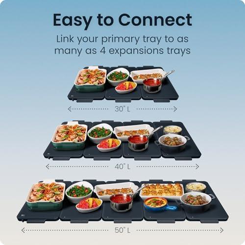 Everything Warmer Expansion Tray, 10” x 16” Electric Warming Tray, Requires Primary Panel for Use (Sold, alternate view 4