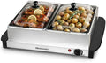 EWM-6122X Dual Buffet Server, 2 x 2.5 Qt, Stainless Steel in Stainless Steel