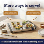 EWM-6122X Dual Buffet Server, 2 x 2.5 Qt, Stainless Steel in Stainless Steel, alternate view 5