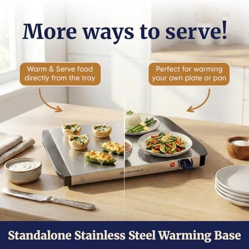EWM-6122X Dual Buffet Server, 2 x 2.5 Qt, Stainless Steel in Stainless Steel, alternate view 5