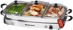 EWM-9933 Buffet Server, Oven Safe, 7.5 Qt, Stainless Steel in Silver