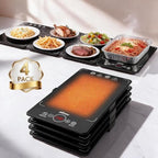 Expandable Electric Warming Tray, 4Pcs Food Warmer for Buffet Parties