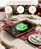 Expandable Electric Warming Tray, 4Pcs Food Warmer for Buffet Parties, alternate view 5