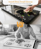 Expandable Electric Warming Tray, 4Pcs Food Warmer for Buffet Parties, alternate view 6