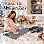 Expandable Food Warming Mat Extra Large 58"x16", Warming Mat for food, Gray in Gray, alternate view 7