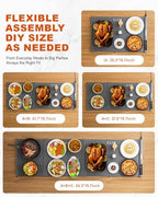 Expandable Warming Mat for Food 54"x16", 99H Timer, 7 Temp in Dark gray - ABC, alternate view 2