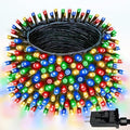 Extendable 108FT 300 LED Christmas String Lights Indoor Outdoor Multicolor