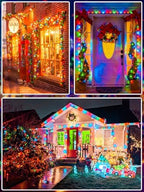 Extendable 108FT 300 LED Christmas String Lights Indoor Outdoor Multicolor, alternate view 6