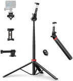 Extendable Aluminum Tripod Stand,81" Portable Adjustable Phone Stand