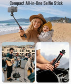 Extendable Aluminum Tripod Stand,81" Portable Adjustable Phone Stand, alternate view 2