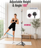Extendable Aluminum Tripod Stand,81" Portable Adjustable Phone Stand, alternate view 4