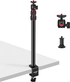 Extendable Camera Desk Mount with Ball Head, 17"-40", TL283(RED) in Red