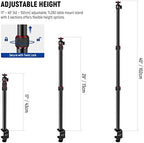Extendable Camera Desk Mount with Ball Head, 17"-40", TL283(RED) in Red, alternate view 2