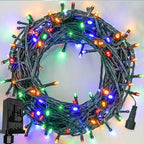 Extendable Christmas String Lights Indoor Outdoor 42.8FT 100 LED Multicolor