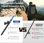 Extension Boom Arm, 22"-63" Adjustable Telescopic Boom for Light Stand, alternate view 2