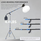 Extension Boom Arm, 22"-63" Adjustable Telescopic Boom for Light Stand, alternate view 4