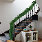 【Extra Full】 2Pcs 6FT Christmas Norfolk Pine Garland, Total 12ft Greenery Real Touch Decorations for Mantle, alternate view 2