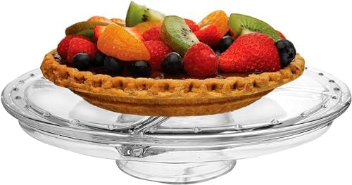 Extra Large (12") 6 in 1 Acrylic Cake Stand with Dome Lid Multifunctional in x, alternate view 3