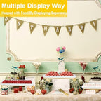 Extra Large 3 Tier Serving Tray, 24 x22 x 9.8 Inch Melamine Tiered Tray Stand and Platters for Party Buffet, alternate view 6