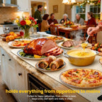 Extra Large (43"x16") Food Warming Mat with Insulation Pad for Countertop, Chafing Dishes for Buffet, Food, alternate view 2