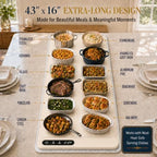 Extra Large (43"x16") Food Warming Mat with Insulation Pad for Countertop, Chafing Dishes for Buffet, Food, alternate view 4