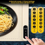 Extra Large (43"x16") Food Warming Mat with Insulation Pad for Countertop, Chafing Dishes for Buffet, Food, alternate view 6