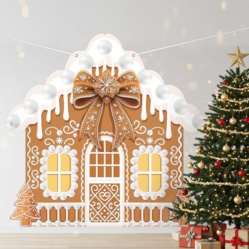 Extra Large Christmas Banner Decorations 6.8x6.5 ft Polyester in 6.8x6.5 ft, alternate view 6