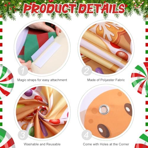 Extra Large Christmas Banner Decorations 7.5x6.5 ft Polyester in 7.5x6.5 ft, alternate view 3