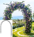 Extra Large Garden Arch 7.2Ft Wide 9.2Ft High, Black in Black