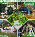 Extra Large Garden Arch 7.2Ft Wide 9.2Ft High, Gold in Gold, alternate view 4