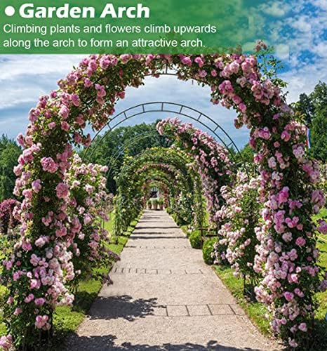 Extra Large Garden Arch 7.2Ft Wide 9.2Ft High, Gold in Gold, alternate view 6
