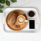 Extra Large Melamine Platters, Serving Tray with Handles for Cookie, Cupcakes, Desserts, Dishwasher Safe, alternate view 2