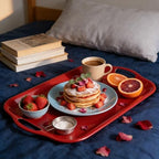 Extra Large Melamine Platters, Serving Tray with Handles for Cookie, Cupcakes, Desserts, Dishwasher Safe, alternate view 2
