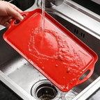 Extra Large Melamine Platters, Serving Tray with Handles for Cookie, Cupcakes, Desserts, Dishwasher Safe, alternate view 6