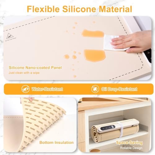 Extra Large Warming Mat for Food, (42"x15") Food Warming Mat with Countertop Insulation Pad, 6 Level Temperature, alternate