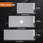 Extra Large Warming Mat for Food, Rapid and Full Surface Heating Gray, alternate view 2