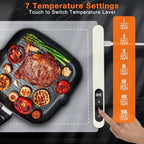 Extra Large Warming Mat for Food, Rapid and Full Surface Heating Gray, alternate view 4
