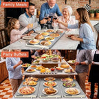 Extra Large Warming Mat for Food with Heat Resistant Pad, Prevent Countertop Cracks, Keep Meal Warm, Rapid and, alternate