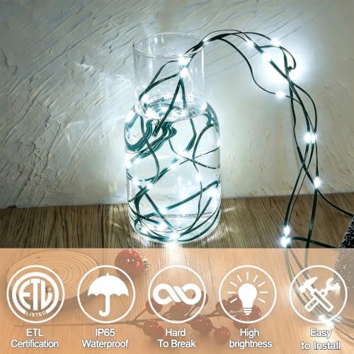 Extra Long 328 FT Christmas Lights, 1000 LED Cool White Lights, alternate view 3