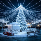 Extra Long 328 FT Christmas Lights, 1000 LED Cool White Lights, alternate view 5