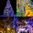 Extra Long 328 FT Fairy String Lights, 1000 LED Outdoor Green Wire Christmas Lights, Plug in Mini Light 8 Modes, alternate