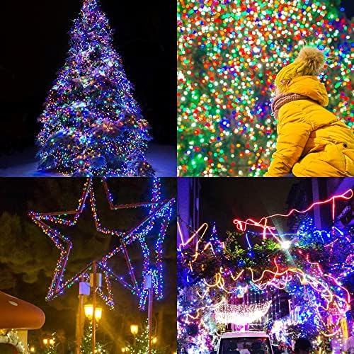 Extra Long 328 FT Fairy String Lights, 1000 LED Outdoor Green Wire Christmas Lights, Plug in Mini Light 8 Modes, alternate