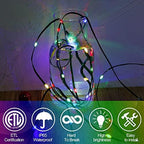 Extra Long 328 FT Fairy String Lights, 1000 LED Outdoor Green Wire Christmas Lights, Plug in Mini Light 8 Modes, alternate