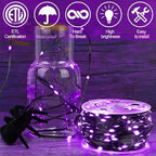 Extra Long 328 FT Halloween Lights, 1000 LED Outdoor Fairy String Light, Green PVC Copper Wire Christmas Lights, alternate