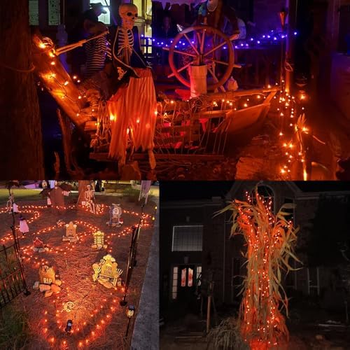Extra Long 328 FT Halloween Lights, 1000 LED Outdoor Fairy String Light, Green PVC Copper Wire Christmas Lights, alternate