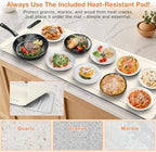 Extra Long Warming Mat for Food, Rapid and Full Surface Heating Beige, alternate view 6