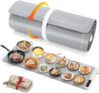 Extra Long Warming Mat for Food, Rapid and Full Surface Heating Gray