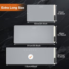Extra Long Warming Mat for Food, Rapid and Full Surface Heating Gray, alternate view 2