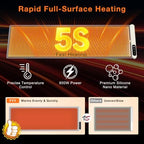 Extra Long Warming Mat for Food, Rapid and Full Surface Heating Gray, alternate view 3